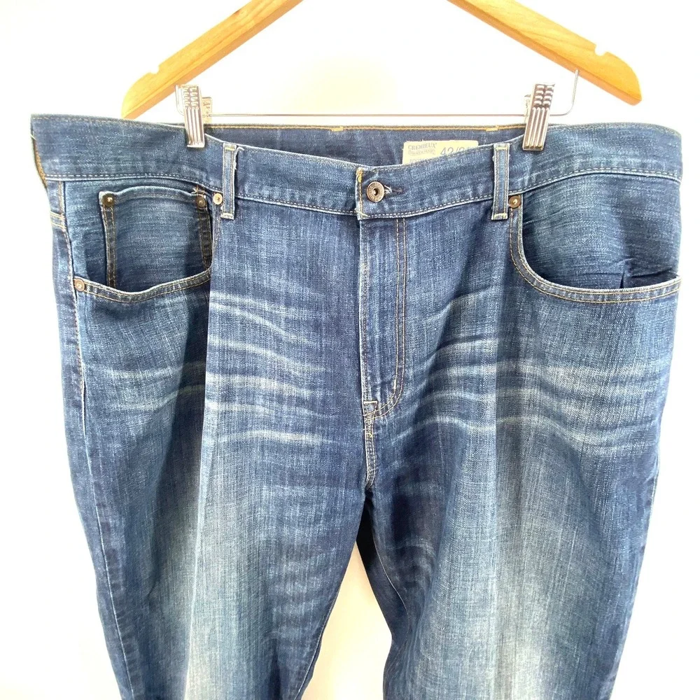 Cremieux Boot Cut Mens Jeans Relaxed Fit Medium Wash 5 Pocket Denim Pants 42x32